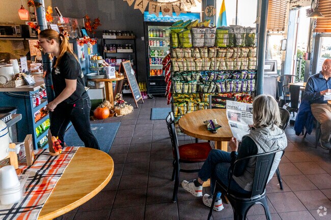 Stop in for lunch at the East Ferry Deli and Market in downtown Jamestown Village.