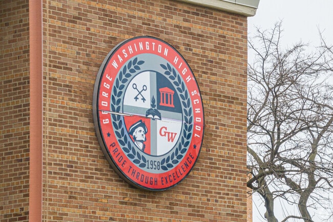 Chicago's George Washington High School serves 1,629 students in grades 9-12.