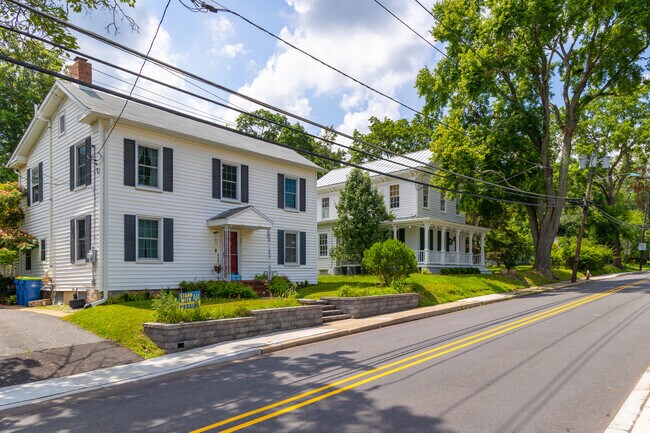 Rocky Hill features quiet residential streets with sidewalks.