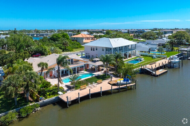 These Buena Vista Shores homes boast spacious docks and private pools.