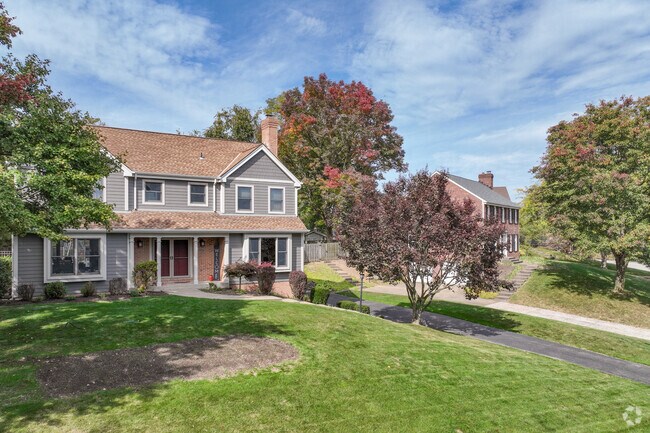 Some houses in West O'Hara Township have a nice sized front yard.
