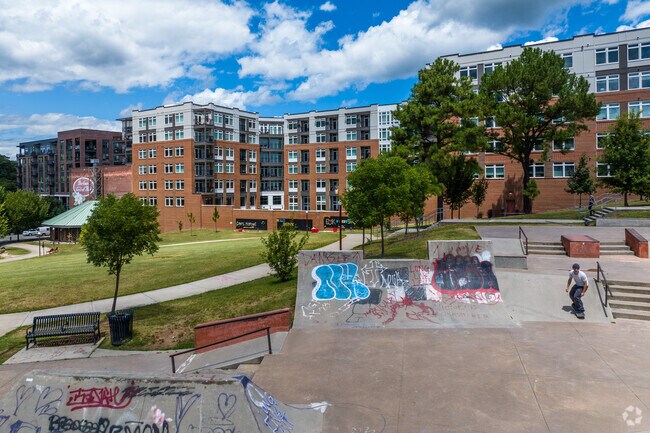 Durham Central Park is a place filled with natural beauty and man-made wonders.