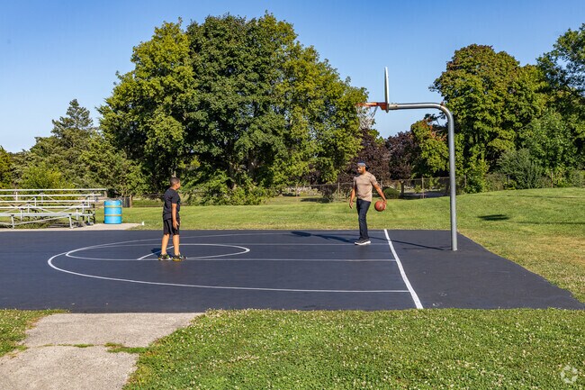 Bring your best basketball buddy and hit the courts at Lockwood Park near Maple Grove.