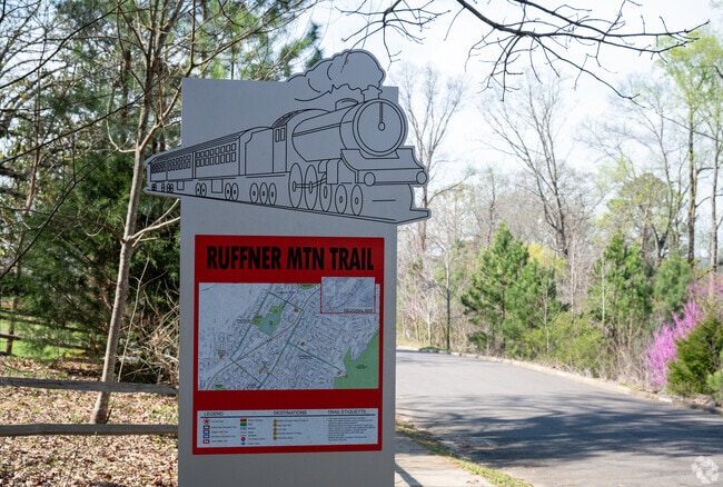Ruffner Mountain near Kingston offers scenic nature trails in Birmingham.