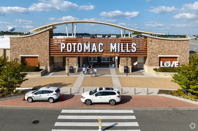 Potomac Mills near Independent Hill offers shopping with over 200 stores.