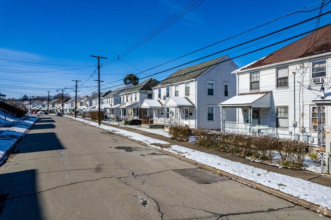 Clairton streets are lined with single-family homes, creating a classic suburban feel.