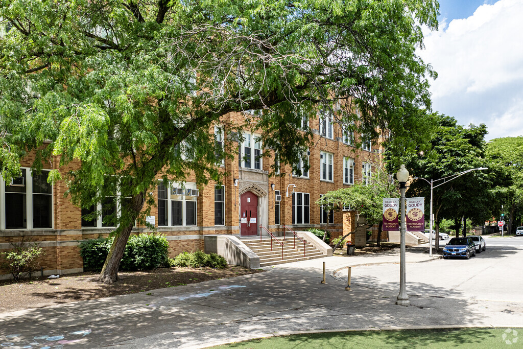Goudy Elementary boast high test scores and receives a B- on Niche in the Little Vietnam area.