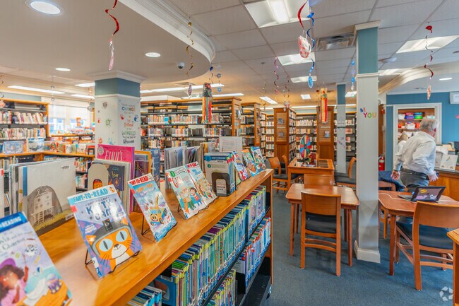 East Williston Public Library sits across from the train station and offers activities.