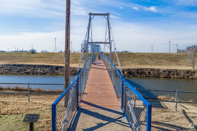 Enjoy a walk along one of the many trails and paths through Halstead.