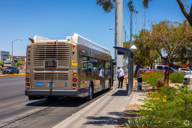 Public Transportation runs down Rainbow Boulevard and other main streets in Coronado Ranch.