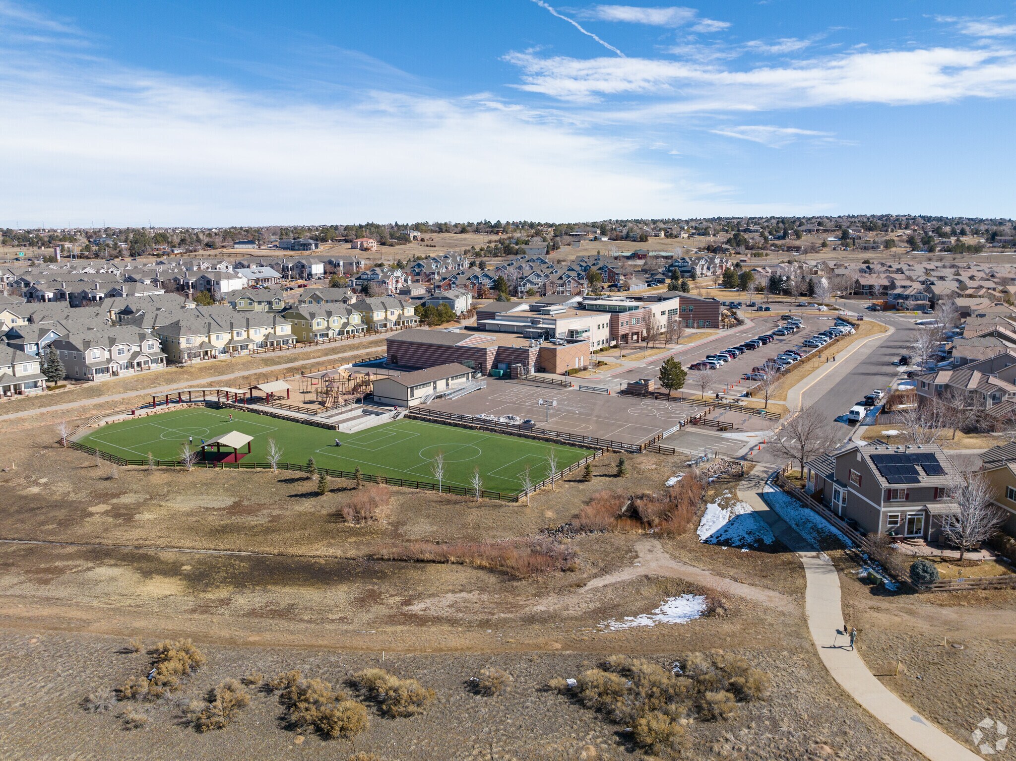 Red Hawk Ridge Elementary sports field.