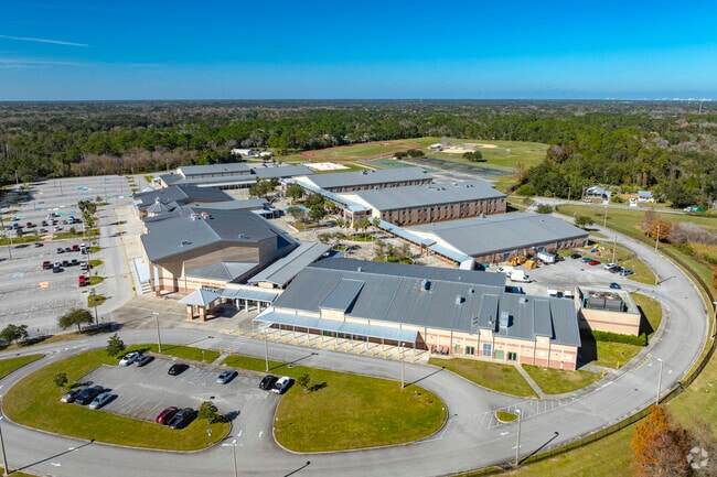 New Smyrna Beach High School is situated on an expansive campus.