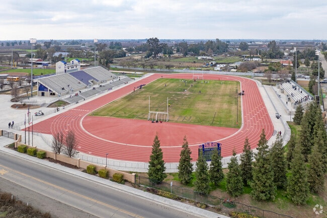The football stadium at Washington High School in Easton.