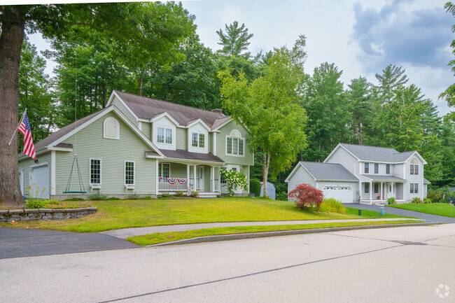Newer colonial-style homes are a common throughout the East Concord neighborhood.