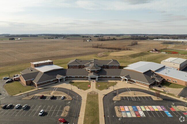 Students at Shelby High School in Shelby, Ohio, learn various subjects.