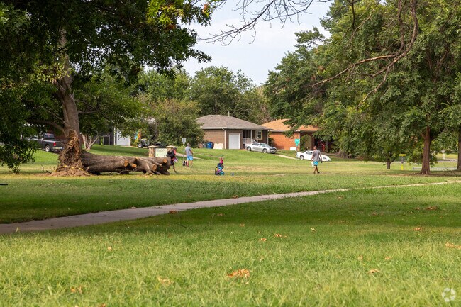 A popular disc golf runs through McClure Park.