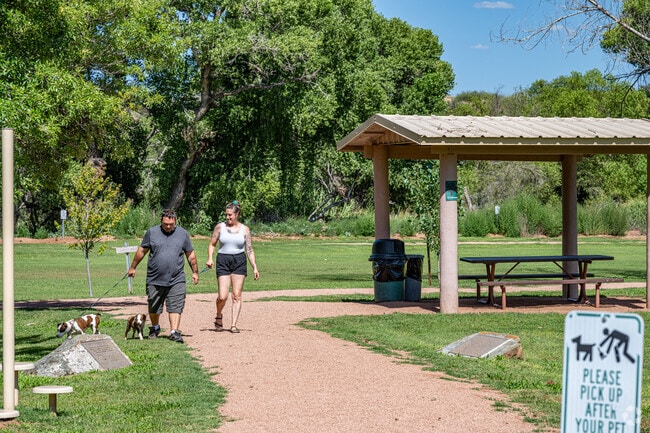 Locals love to walk their dogs at Windmill Park in Cornville.