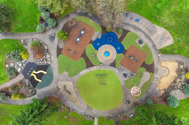 Les Gove Park, a central Auburn recreation spot, features a totem pole.