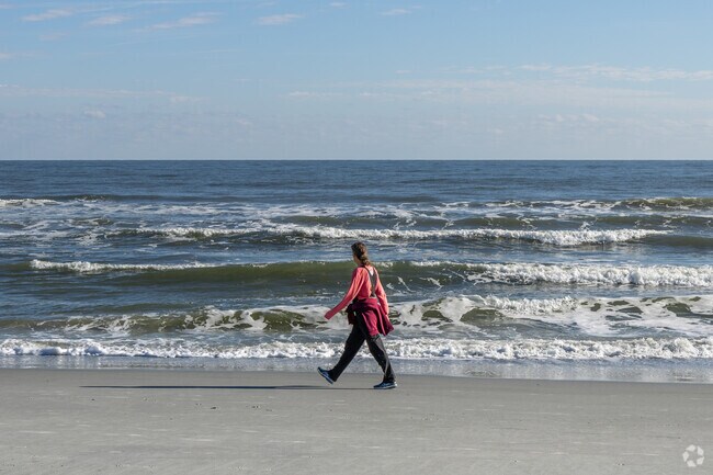 The beach is just a hop and skip away from Marsh Creek.