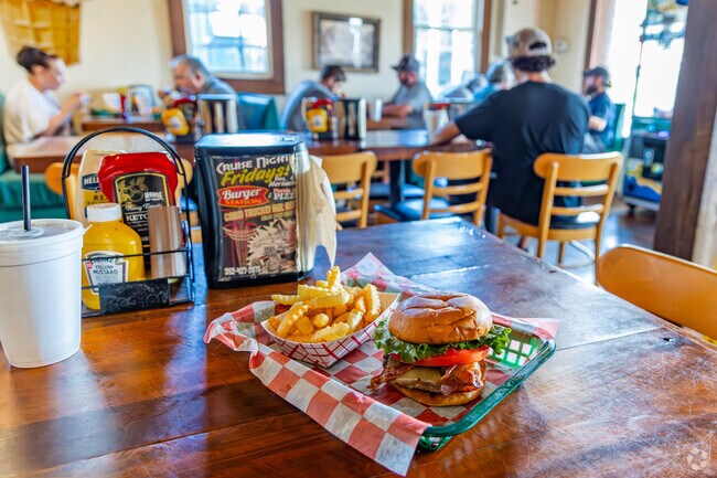 Get your hands on one of the best burgers in Hernando at The Burger Station.