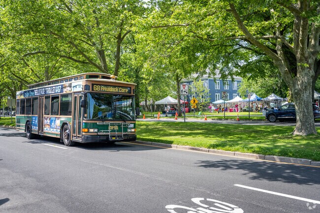RIPTA buses navigate Newport's Historic Hill, connecting locals and visitors.