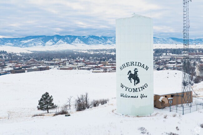 The Bighorn Mountains provide a stunning backdrop to the city of Sheridan.