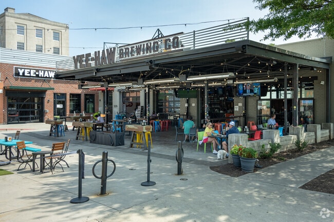 There are many great Breweries around Greenville, like Yee-Haw.