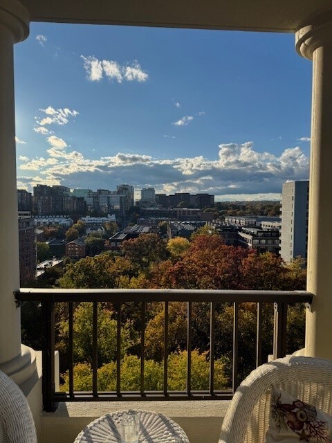 One of the views from the balcony.