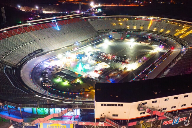 The holiday light show features 3 million lights spread across a 4-mile trek.