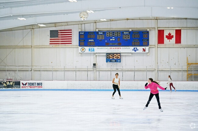The ice rink in Fairgrounds Park is a popular local amenity in South End.
