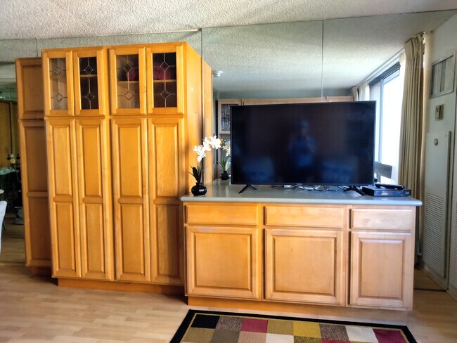 Living room TV and cabinetry