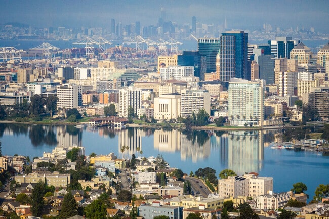 Lake Merritt in Peralta-Laney, Oakland, CA is a stunning backdrop nestled in the Bay.