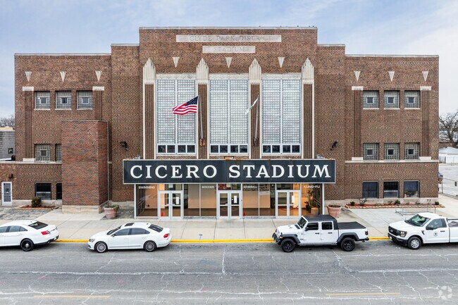 Cicero Stadium hosts wrestling and boxing events.