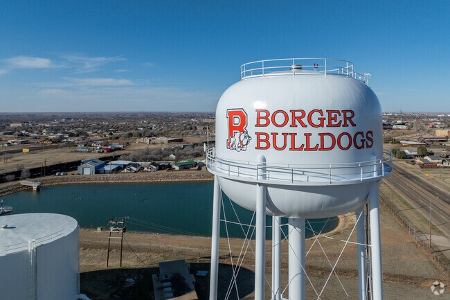Borger High School's mascot is the Bulldogs.