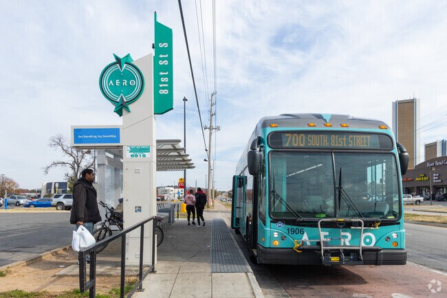 Take the Aero by Tulsa Transit from Kensington to the greater Tulsa metro.
