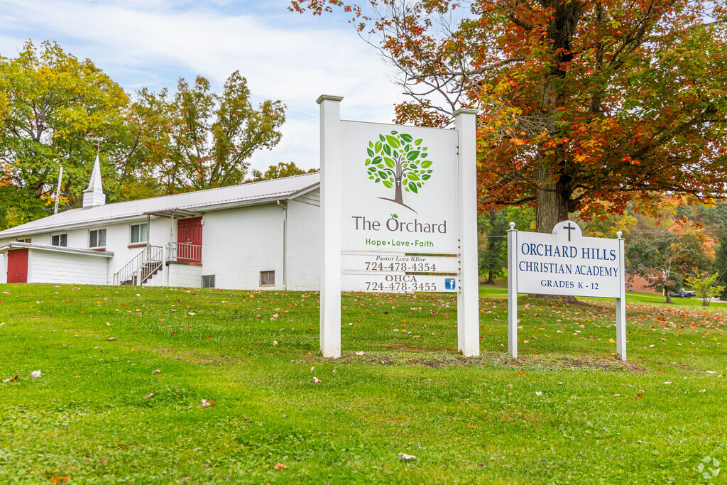 Orchard Hills Cristian Academy is a tiny Cristian institution located east of Pittsburgh.