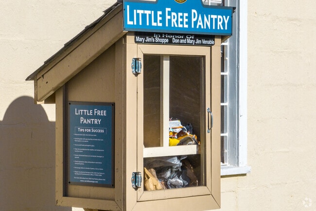 Roopville offers a Little Free Pantry in town to alleviate food insecurities.
