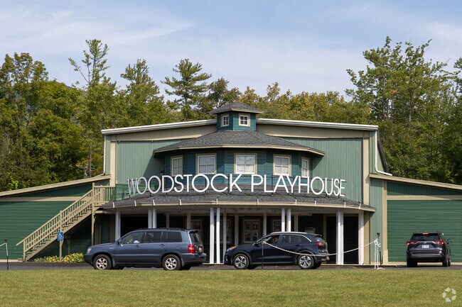 The Woodstock Playhouse is popular for theatrical productions in town.