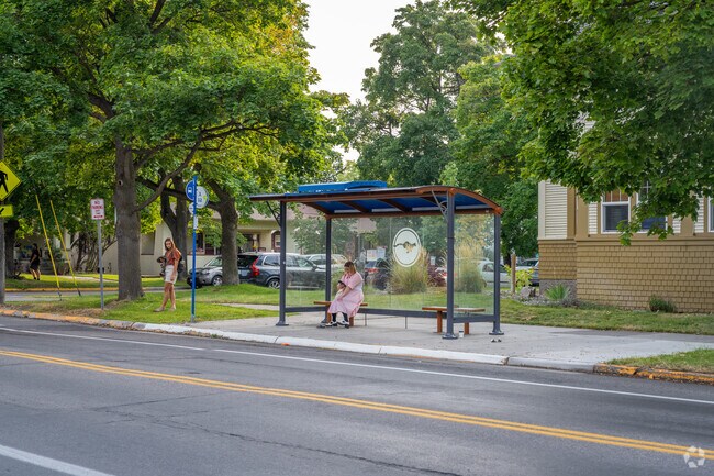 Rose Park features an extensive bus route that is often used by students.