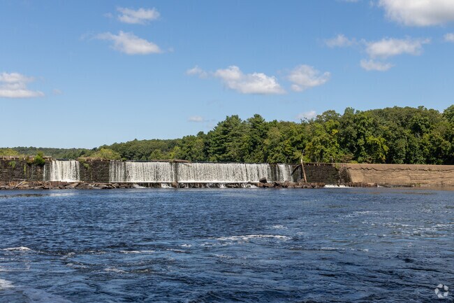 The hydroelectric dam in Occum generates electricity for the community.