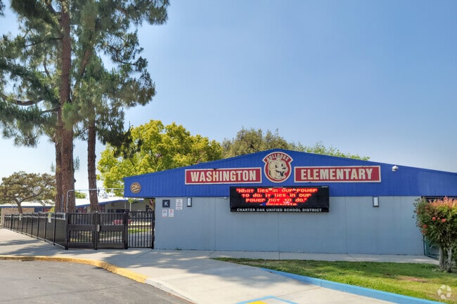 Washington Elementary School serves students in the Charter oak community.