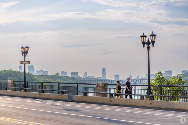 The bridge from Lake Street helps Cooper residents connect to St Paul.