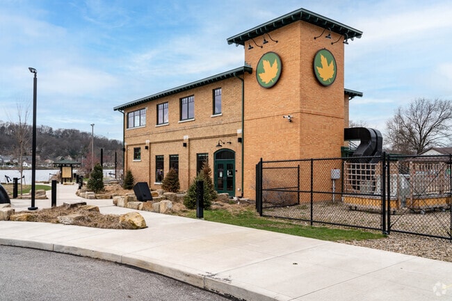The Summit Lake Nature Center is located in this former pump house buiding.