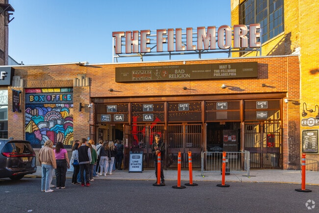 Enjoy world class entertainment at The Fillmore in Fishtown, which pulls in acts from all over.