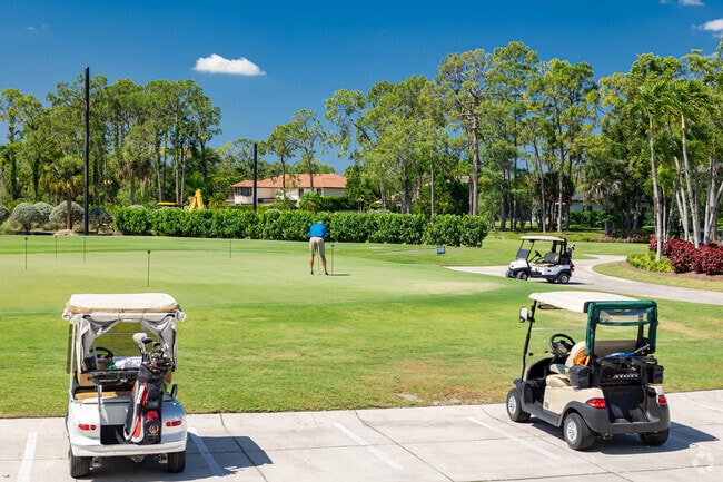 Quail Creek features putting greens just outside of the pro shop.