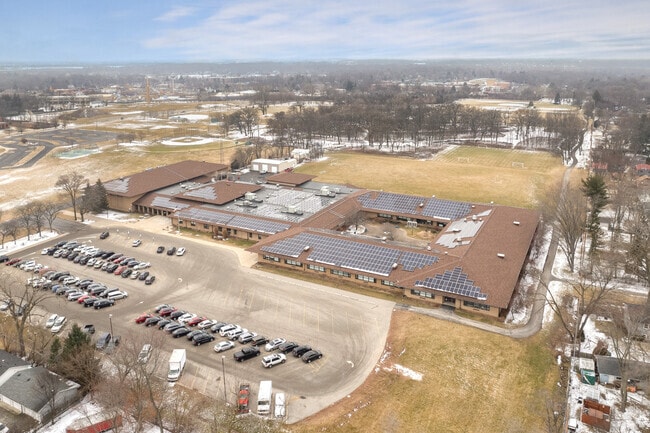 Aerial view of Grayslake Middle School