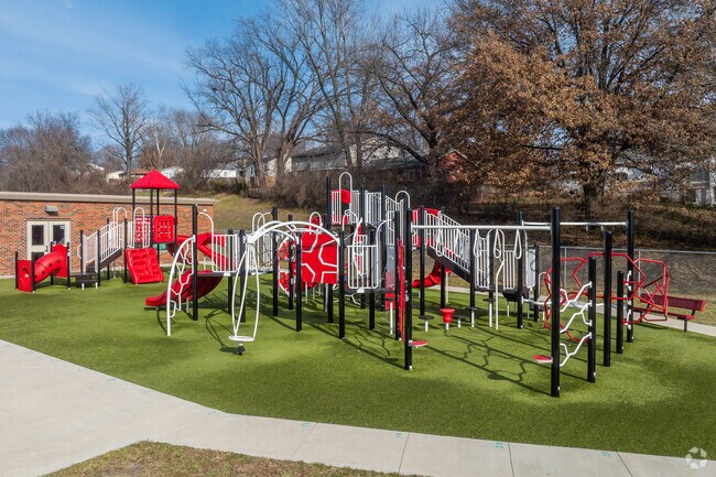 Chouteau Elementary has a fun playground for young students.