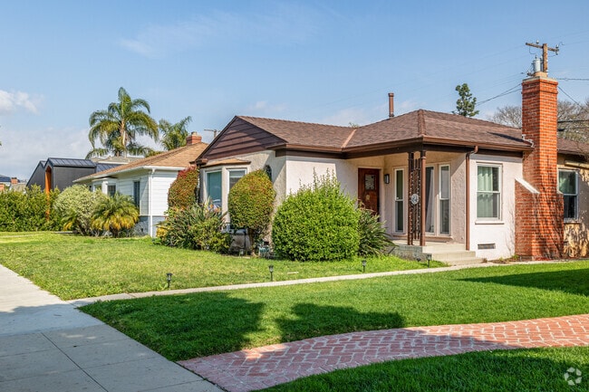 Vintage homes from the 1940s line Culver City’s quiet residential streets and blocks.
