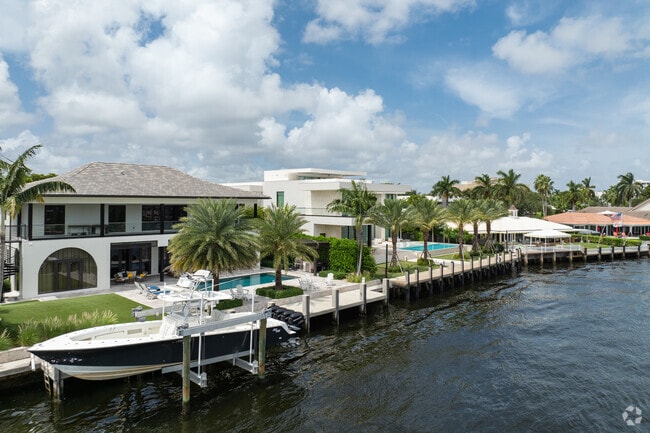 Waterfront properties are over a million dollars in Sunrise Intracoastal.