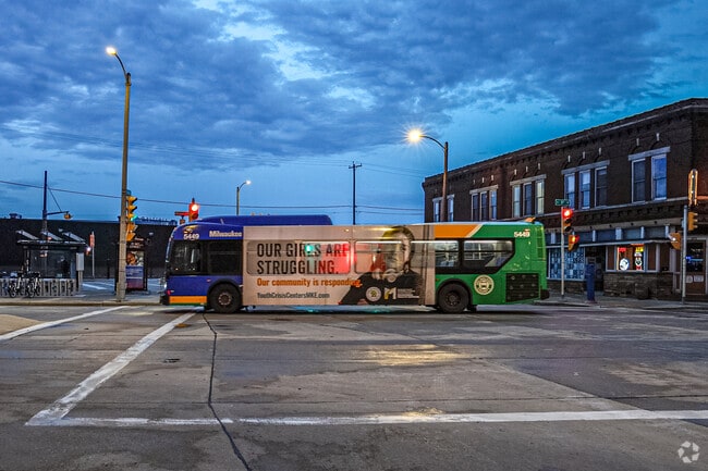 Take the bus from Mitchell Street to anywhere in the city.